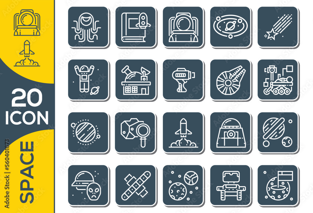 SPACE ICON SET DESIGN SPACE ICON SET DESIGN