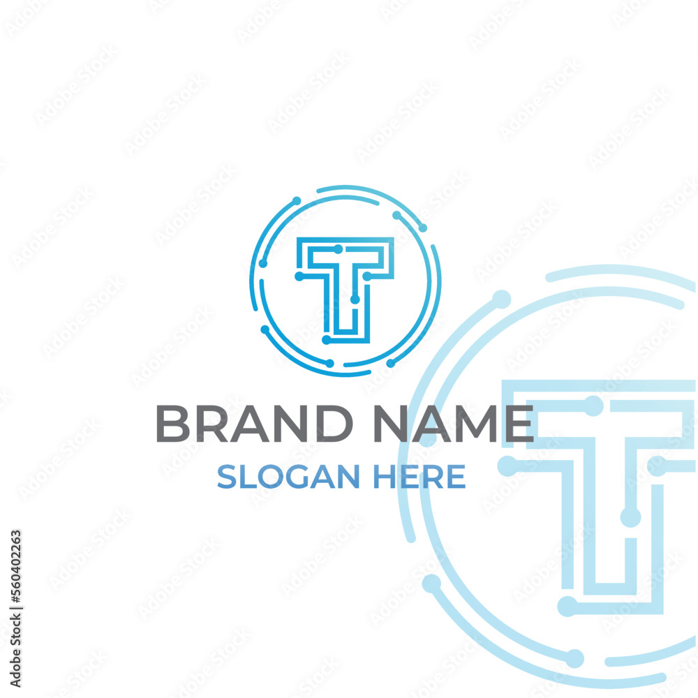 Letter T logo design template,Technology abstract dot connection cross vector logo icon circle logotype Letter T logo design template,Technology abstract dot connection cross vector logo icon circle logotype