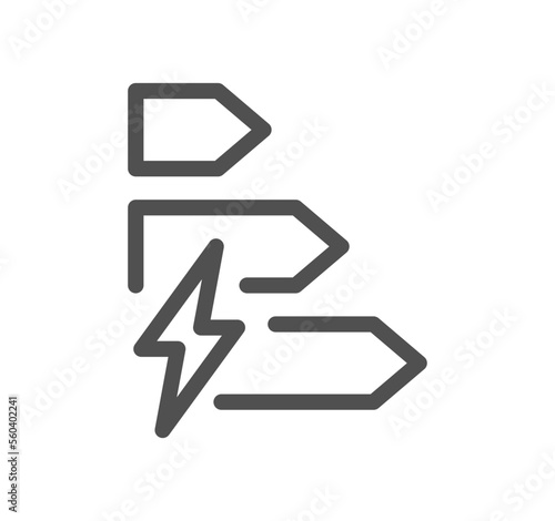 Energy related icon outline and linear vector.