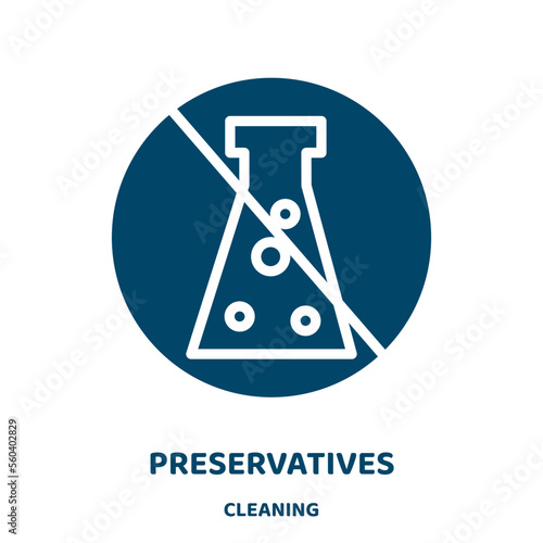 preservatives vector icon from cleaning collection. preservative filled flat symbol for mobile concept and web design. Black organic glyph icon. Isolated sign, logo illustration. Vector graphics.