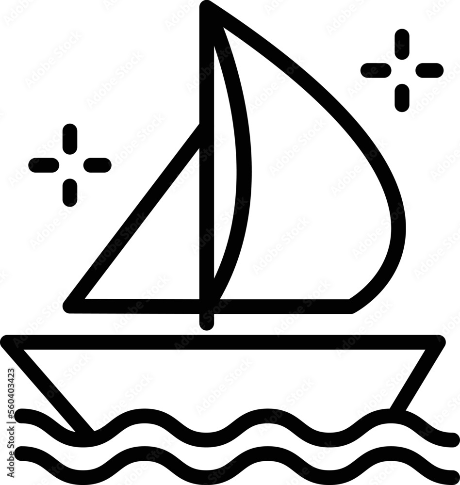Sailboat Vector Icon
Sailboat Vector Icon
