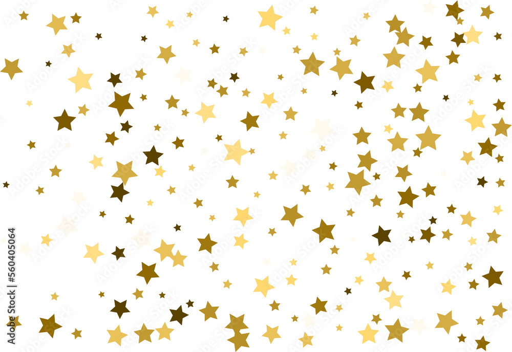 Random falling gold stars.