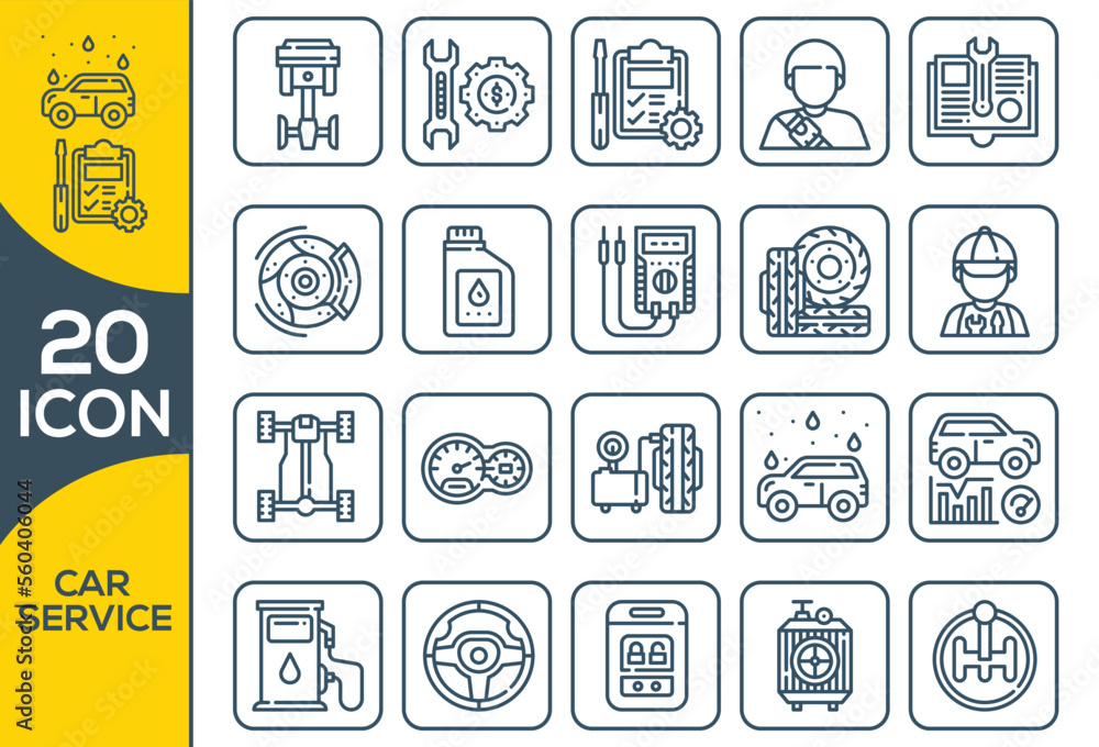 CAR SERVICE ICON SET DESIGN CAR SERVICE ICON SET DESIGN