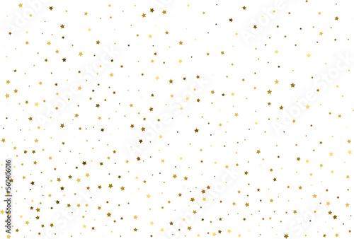 Random falling gold stars.