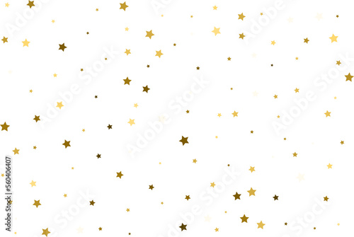 Random falling gold stars.