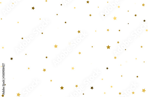 Random falling gold stars.