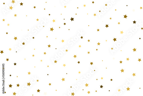 Random falling gold stars.