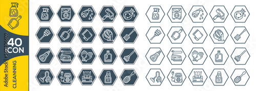 CLEANNING ICON SET DESIGN