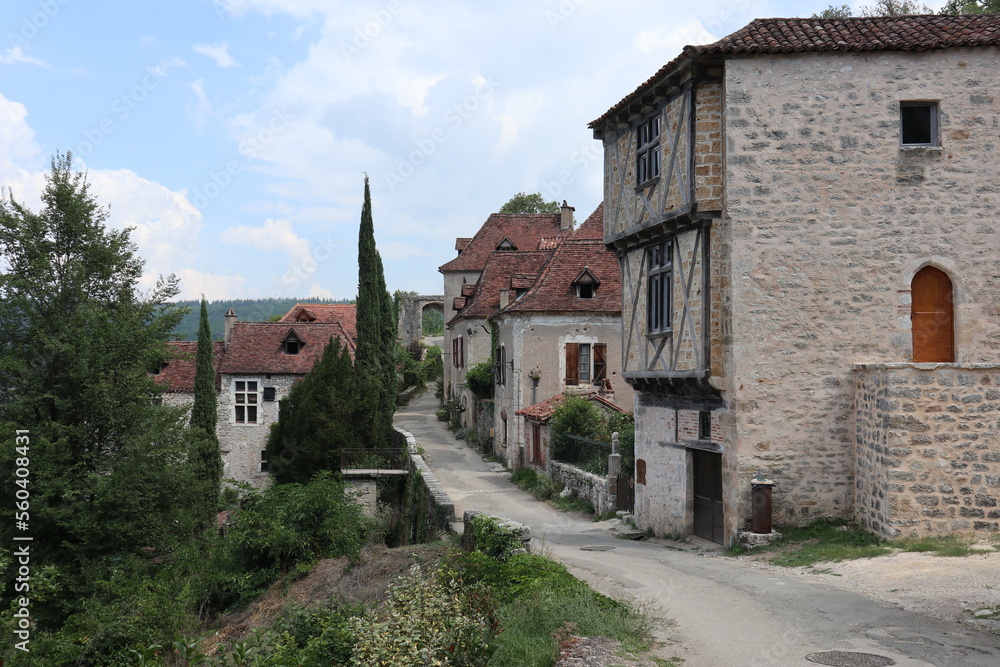 Saint-Cirq-Lapopie, the beautiful village in France Saint-Cirq-Lapopie, the beautiful village in France