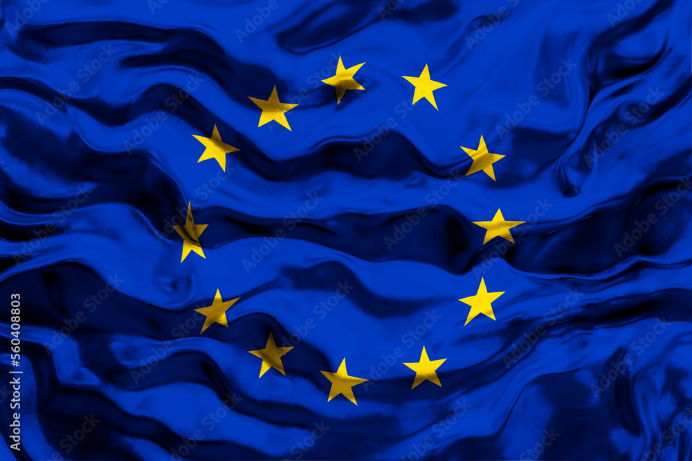 National flag of Europe. Background with flag of Europe. National flag of Europe. Background with flag of Europe.