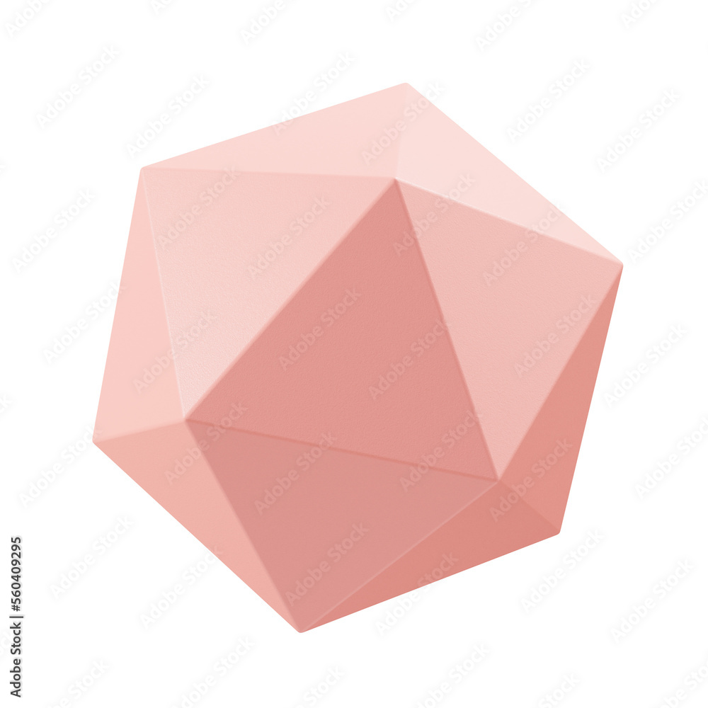 icosphere shape 3d abstract illustration icosphere shape 3d abstract illustration