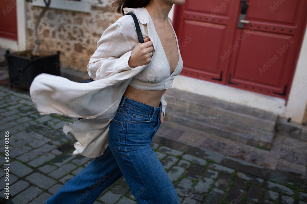 Young, stylish girl in the city. Young, stylish girl in the city.