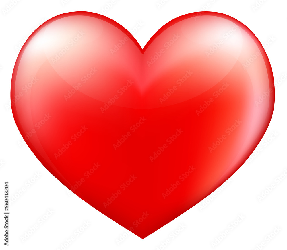 Red heart, icon design. Happy Valentine's day concept. Illustration Red heart, icon design. Happy Valentine's day concept. Illustration