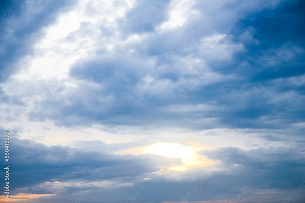 Obraz premium A beautiful sky clouds in nature in an atmosphere of clean air