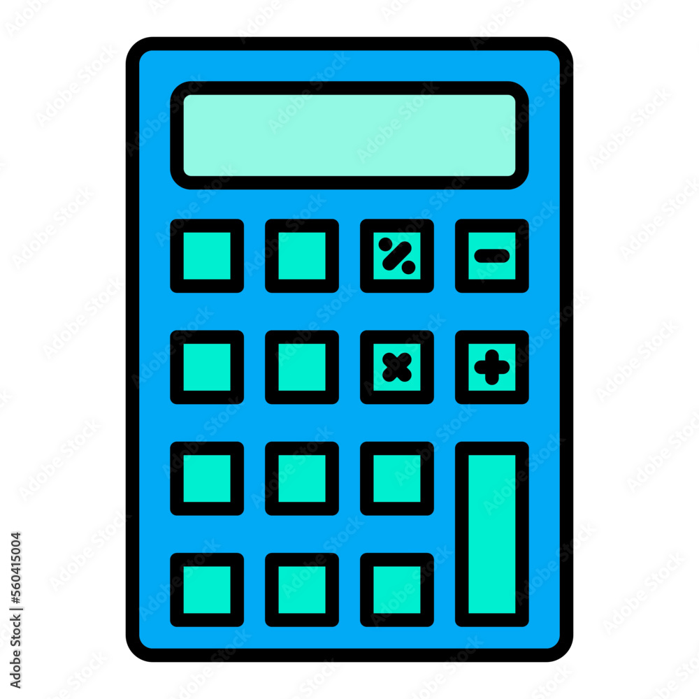 Calculator Filled Line Icon Calculator Filled Line Icon