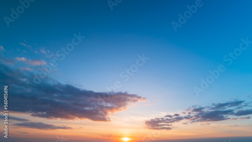 sunset over the sea nature cover banner concept background 