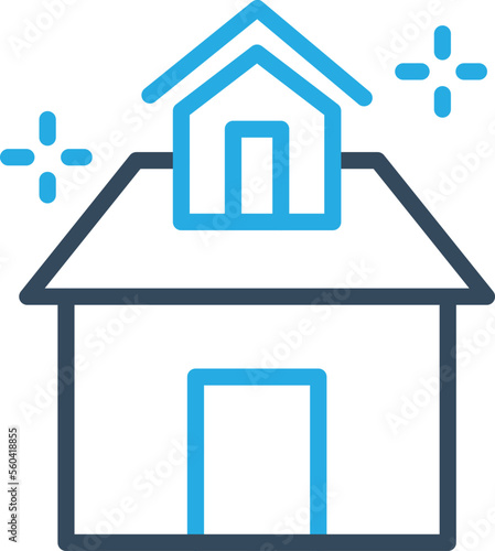 Fotografie Party House Vector Icon