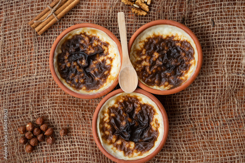 Turkish Rice Pudding (Sutlac) Photo, Uskudar Istanbul, Turkey photo