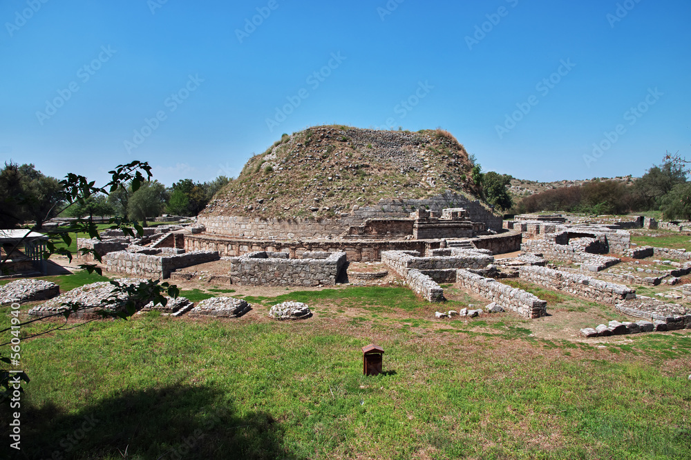 Taxila, Dharmarajika stupa and monastery, Pakistan