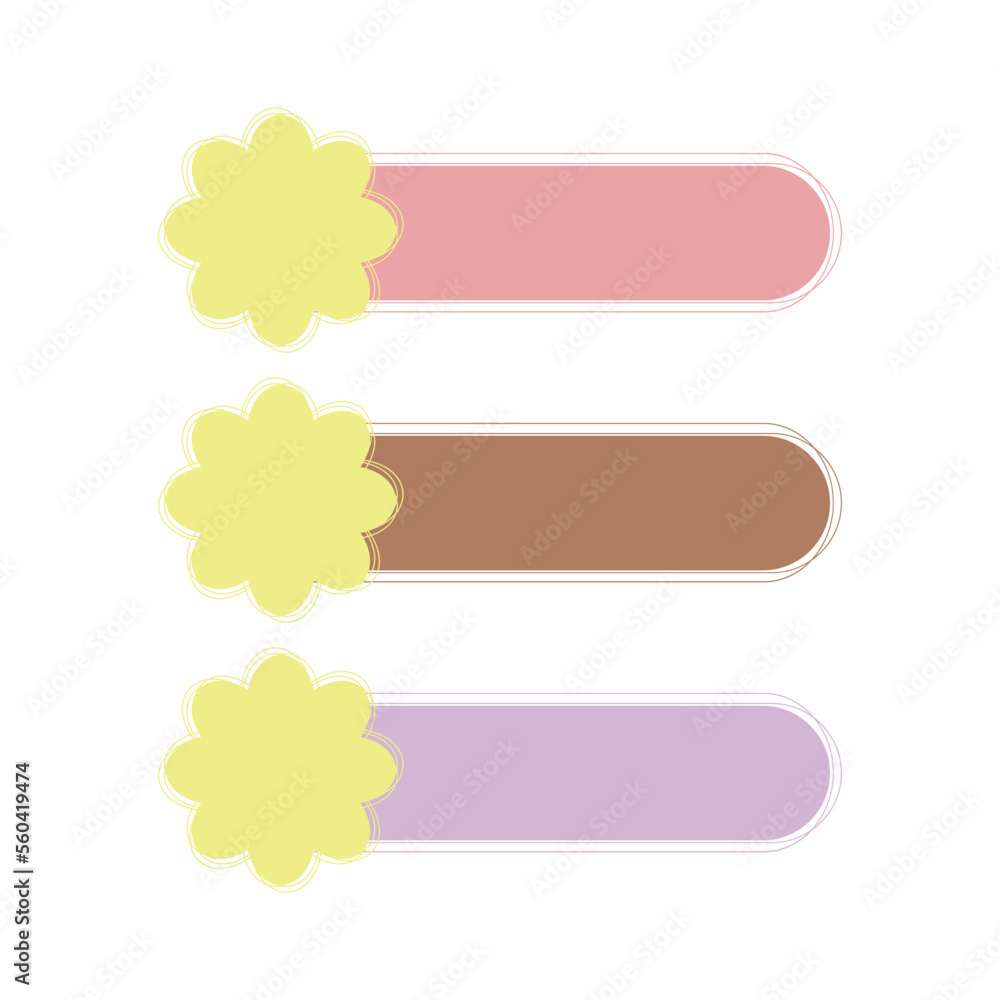 Obraz premium Cute List Menu