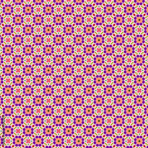Digital computer graphics seamless pattern. Texture design for fabric, wallpaper, background.