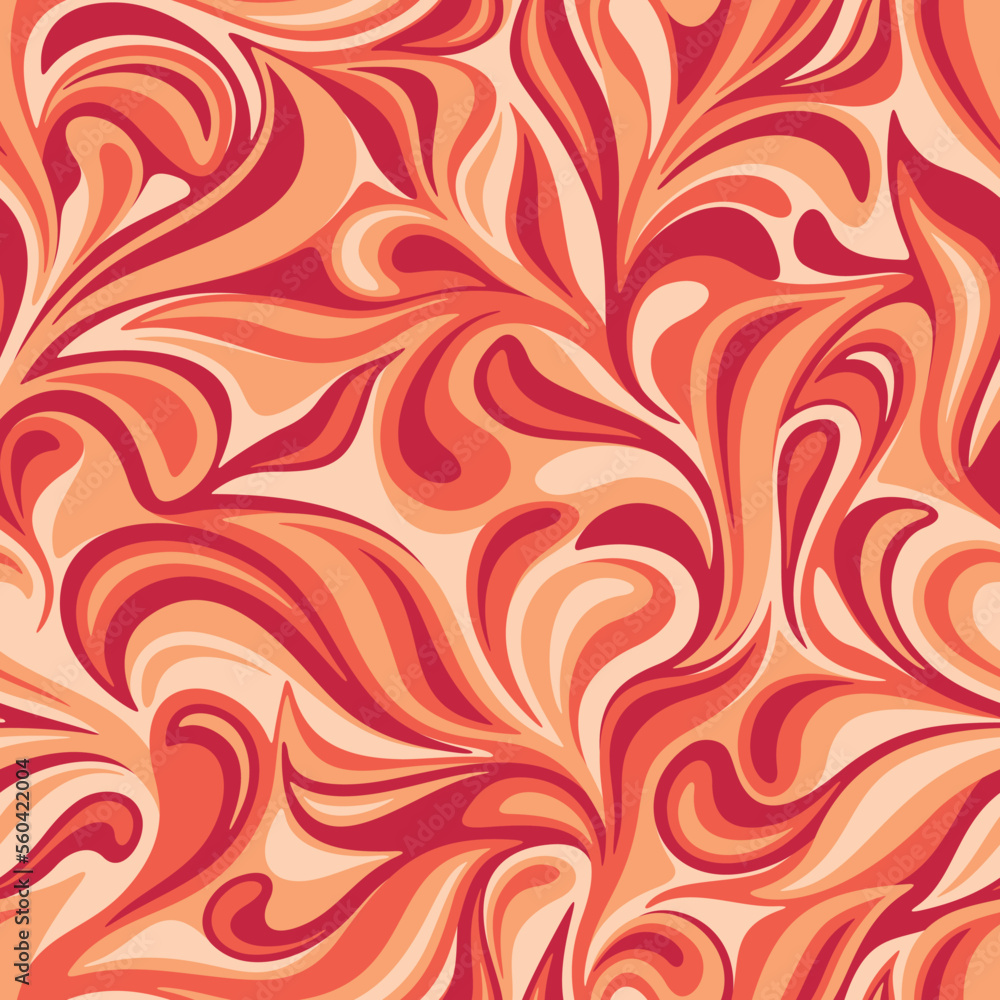 Seamless pattern with abstract curly floral ornament. Modern endless camo texture with drops and leaves. Vector background. Seamless pattern with abstract curly floral ornament. Modern endless camo texture with drops and leaves. Vector background.