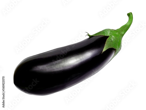 ripe eggplant isolated photo