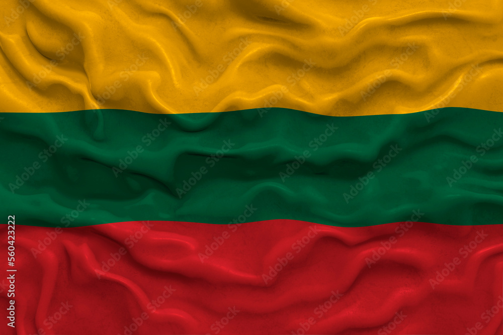 National flag  of Lithuania. Background  with flag of Lithuania.