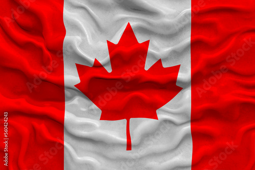 National Flag of Canada. Background with flag of Canada