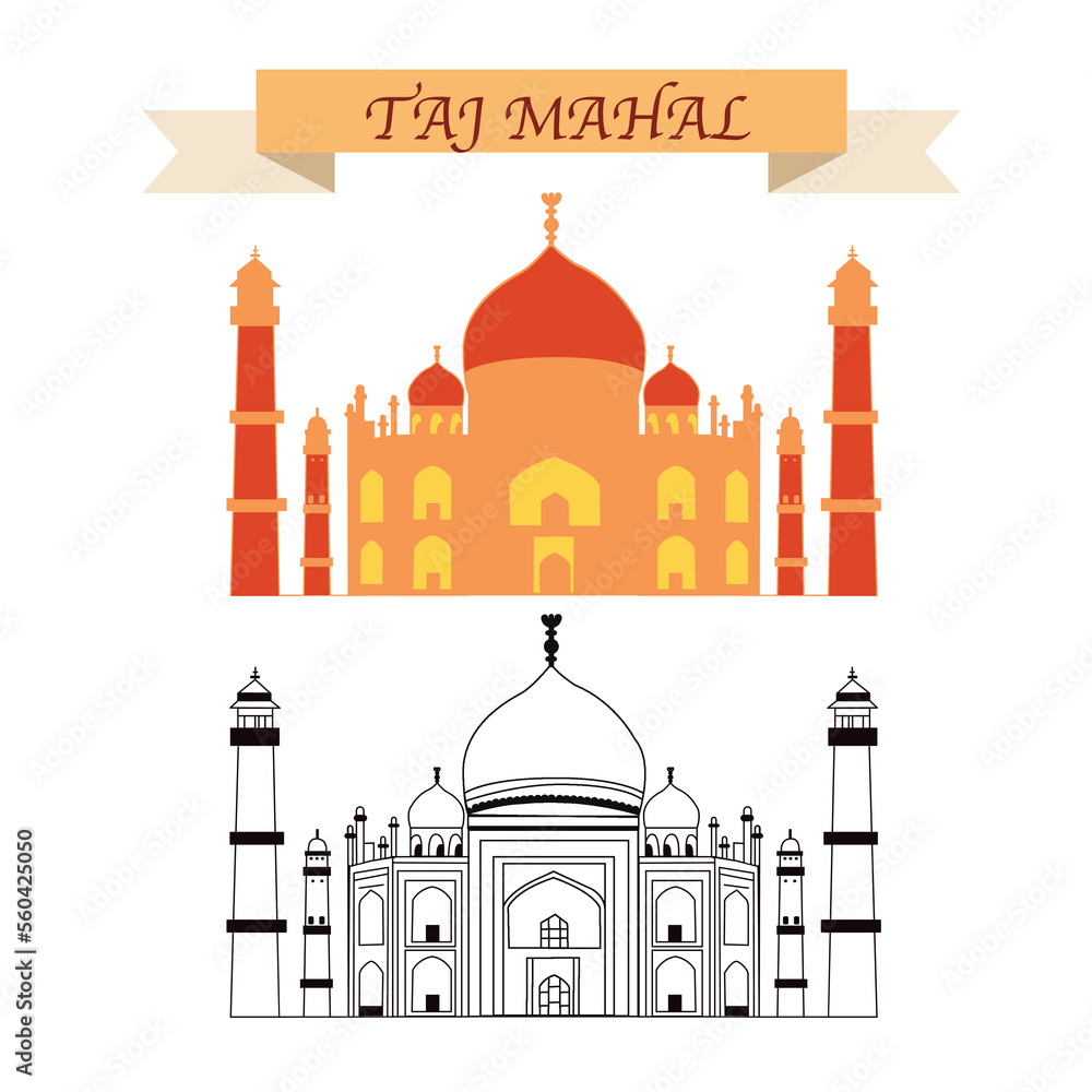 Taj Mahal mausoleum in Agra, India.