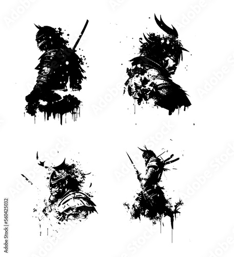 4 samurai come macchie