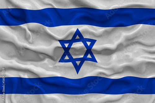 National flag of Israel. Background with flag of Israel.