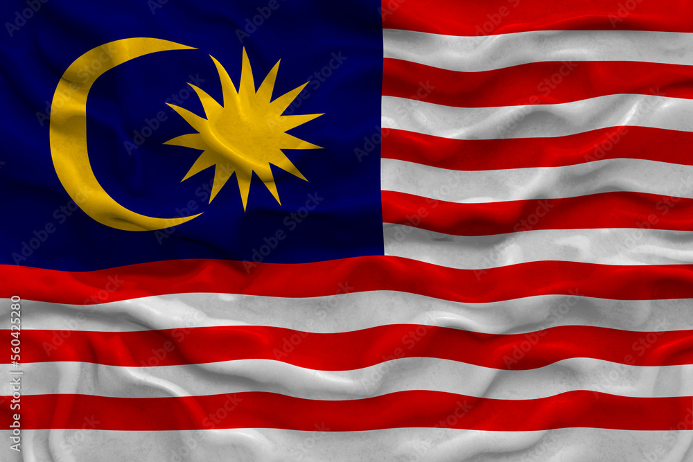 National flag of Malaysia. Background with flag of Malaysia National flag of Malaysia. Background with flag of Malaysia