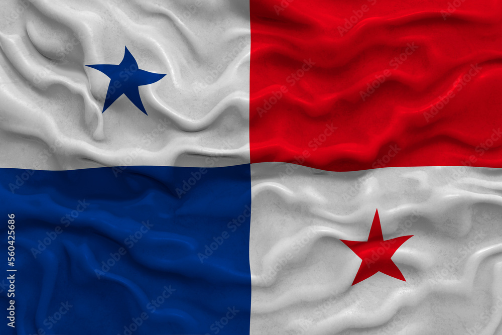National flag of Panama. Background with flag of Panama. National flag of Panama. Background with flag of Panama.