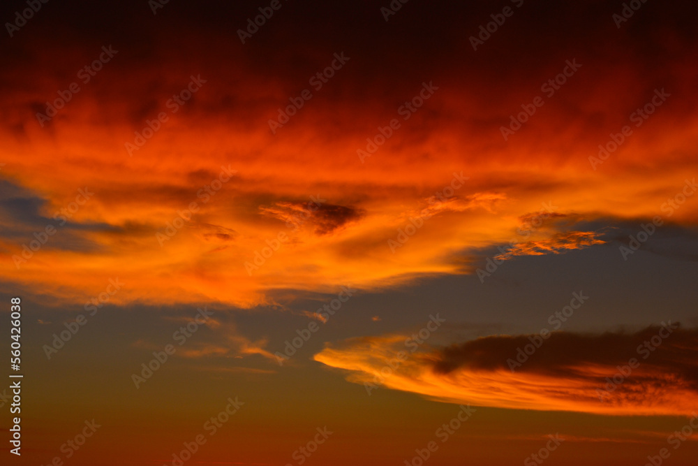 cloudscapes in fire