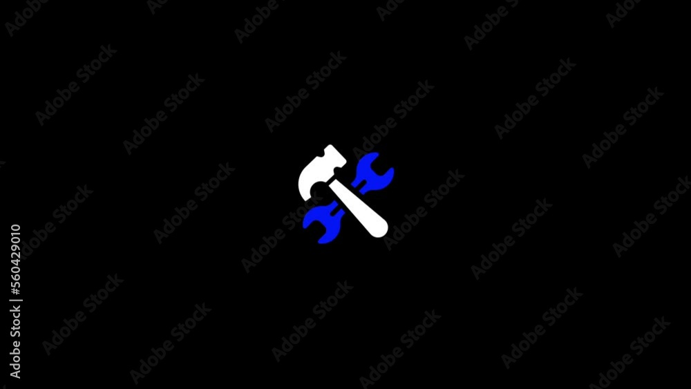 construction icon motion graphics background animation construction icon motion graphics background animation
