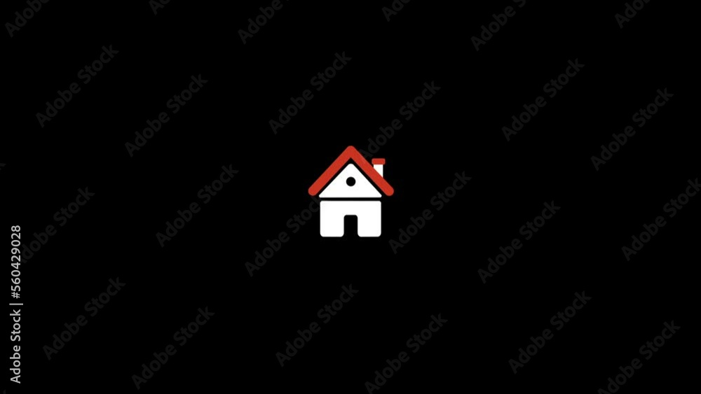 House icon animation. motion graphics. House icon animation. motion graphics.