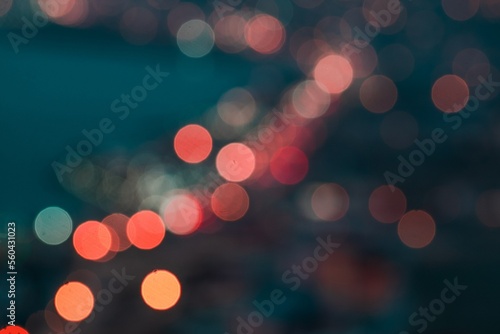 blurred christmas lights bokeh