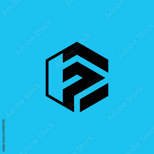letter EP or PE abstract modern logo
