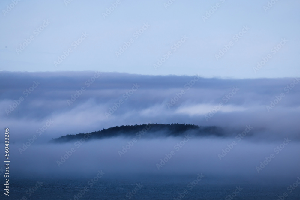 Ocean Islands in a morning mist