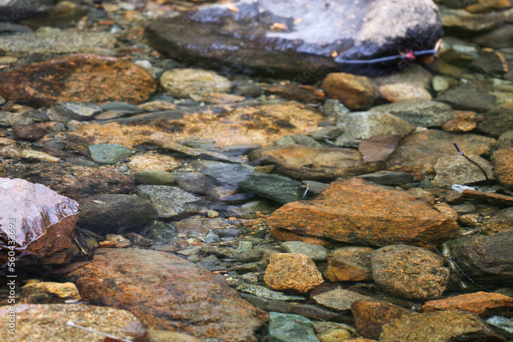 Stones under clear water Stones under clear water
