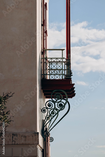 .Beaulieu-sur-Mer, France - 07.01.2023 : Facade details of the famous Greek-style villa Kerylos, built in the early 20th century on the French Riviera photo