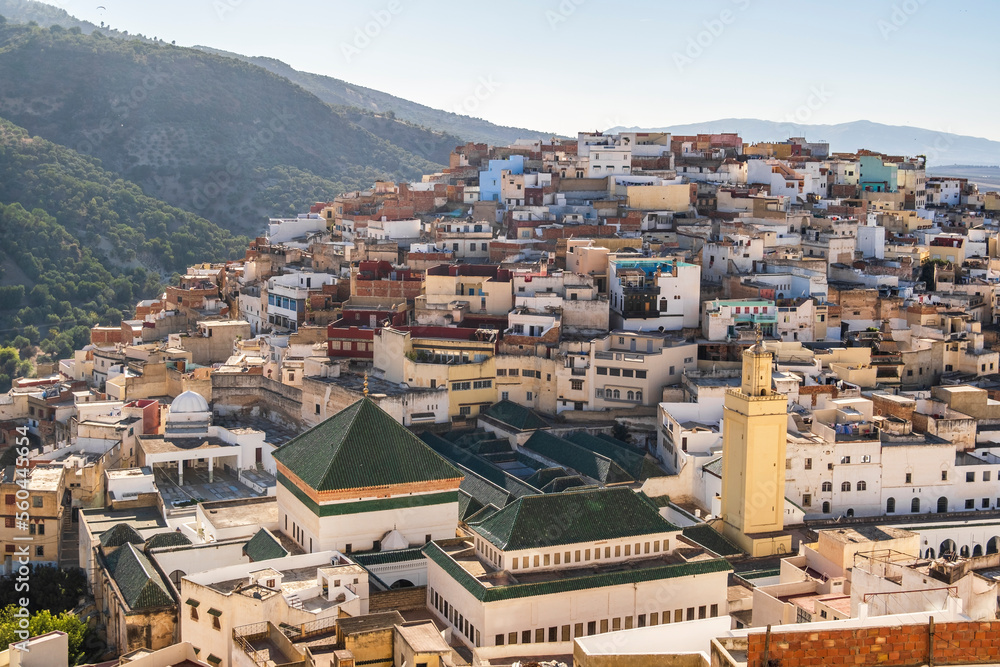 Amazing downtown of Moulay Idriss, Morocco, North Africa