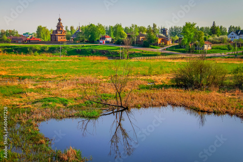 Suzdal village in Golden Ring of Russia, idyllic landscape