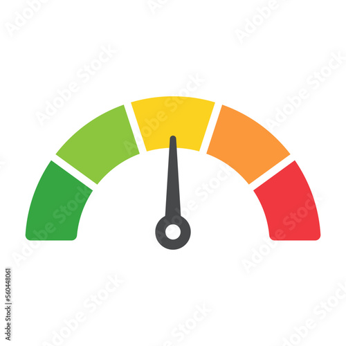 Mileage needle measures the level of business risk. concept of risk management before investing