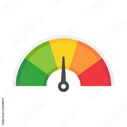 Mileage needle measures the level of business risk. concept of risk management before investing