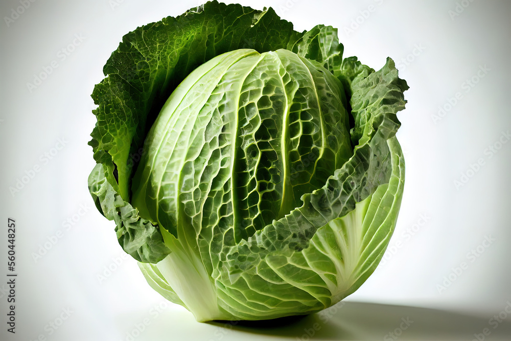 Fototapeta premium One natural Green Cabbage