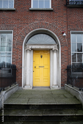 european english and irish colorful house door