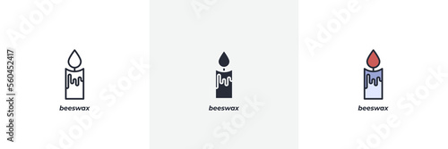 beeswax icon. Line, solid and filled outline colorful version, outline and filled vector sign. Idea Symbol, logo illustration. Vector graphics