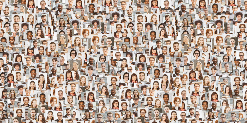 Fototapeta premium Business People as Business Team Background Header